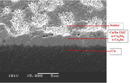 Cu/Sn Intermetallic Solder Joints